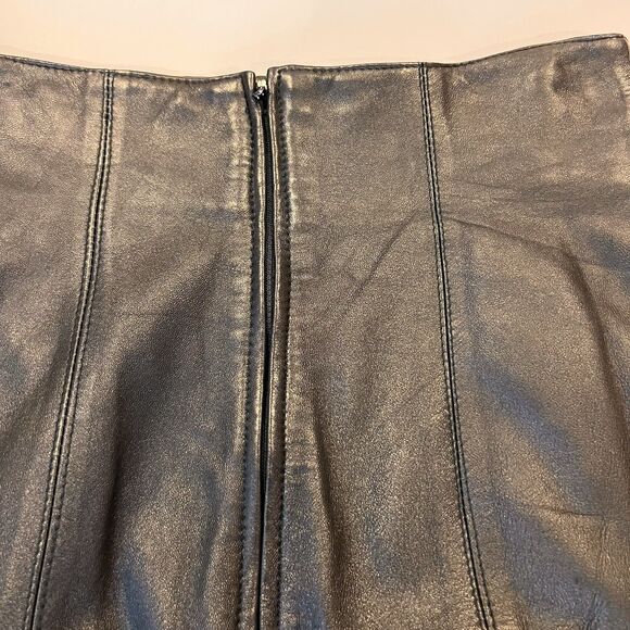 Vintage Giorgio Saint Angel Leather Pencil Skirt 6 Dinkie Tang‎ High Waisted 80s - Picture 10 of 13